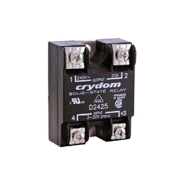 Relevadores de Estado Sólido Crydom - Montaje Industrial Pm Ip00 SSR 240Vac 25A, 90-280V, Zc, Nc - A1225-B