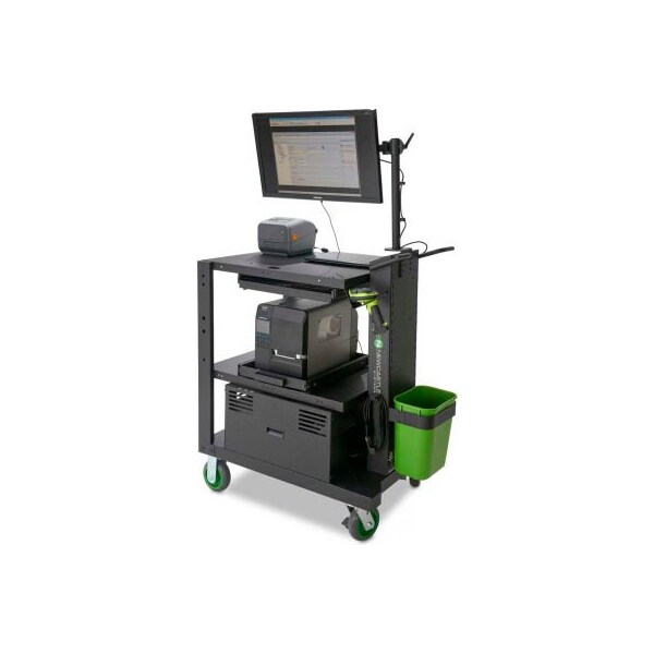 New Castle Systems Newcastle Systems PC Series Mobile Powered Workstation, 35.5"W x 26"D, 100AH SLA Battery - PC510GBL