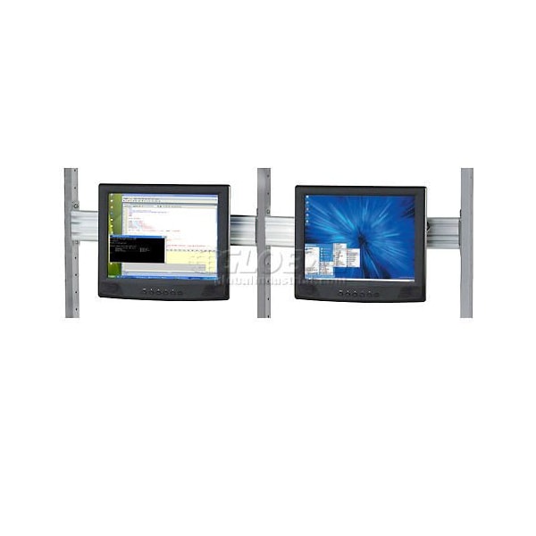 Global Industrial Flat Panel Monitor Track For 48in LAN Station - 607307