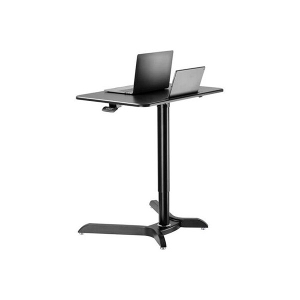 Homevision Technology Tygerclaw Pneumatic Effortless On-Floor Sit-Stand Workstation, Black - TYDS14044T