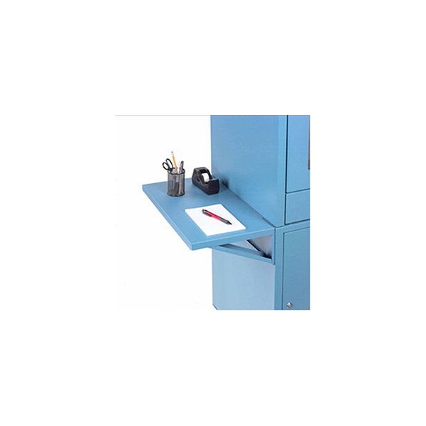 Global Industrial Side Shelves, Blue, Set Of 2, 12W x 22-1/2D x 6H - 237368BL