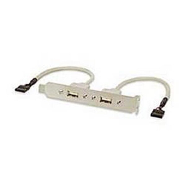 Ziotek Inc Ziotek 204 1135 2 Port USB Bracket To 2-5 Pin Internal Cable - 204 1135