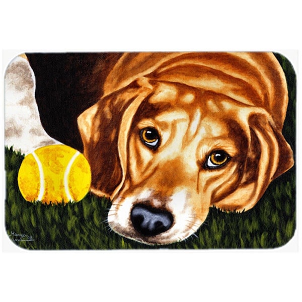 Skilledpower Have Ball Will Travel Beagle Mouse Pad; Hot Pad or Trivet - SK255503