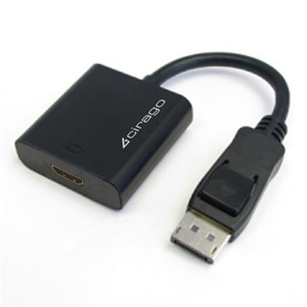 Cirago International CIRAGO DPN1031 Adapter; DP to HDMI; Black - DPN1031