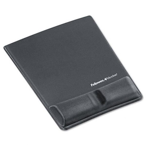 Fellowes Fellowes 9184001 Memory Foam Wrist Support With Attached Mouse Pad  Graphite - 9184001