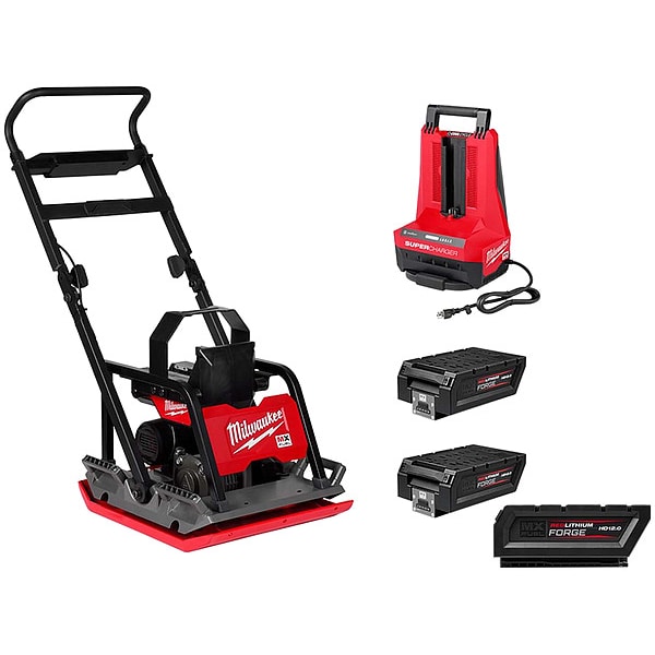 Milwaukee Tool MXF Plate Compactor+FORGE HD12.0 Battery - MXF220-2HD, MXFHD812