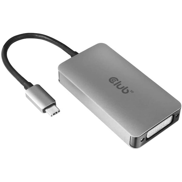 Club 3D Club 3D CAC-1510-A HDCP off; 2560 & 1600 USB Type C to DVI-D Dual Link Active Adapter - CAC-1510-A