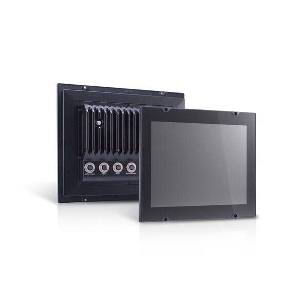 Moxa 12ch PnlComp w/Intel Atom E3845 1.91 Ghz, 4GBRam, Mpc-2121-E4-Lb-Ct-T-Lx - MPC-2121-E4-LB-CT-T-LX