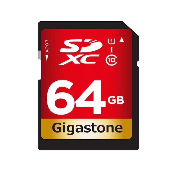 Gigastone Gigastone 64 GB SDXC Flash Memory Card 1 pk - GS-SDHC80U164G