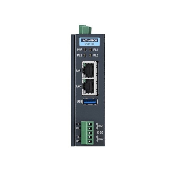 Advantech A53 1.3GHz, 2xLAN, 2xCOM, 1xmPCIe w/EdgeLink - ECU-150-12A