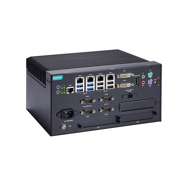 Moxa X86 Comp W/ Core I5-6422Eq Cpu, 5X Lan, 9X Usb, 4X Serial, Mc-7410-C5-Ac - MC-7410-C5-AC