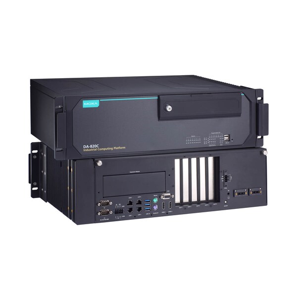 Moxa X86 3U Intel Core I7-7820Eq Cpu, Single 100 To 240 Vac/Vdc - DA-820C-KL7-H
