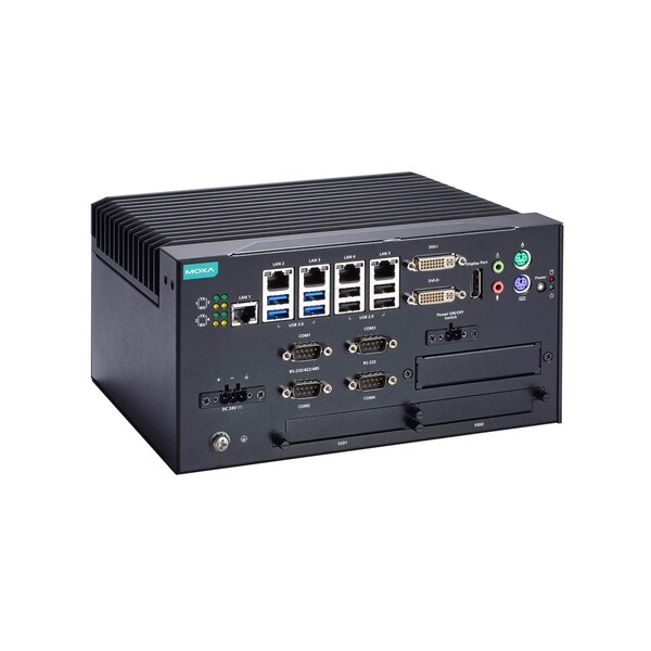 Moxa X86 Comp W/ Core I5-6422Eq Cpu, 5X Lan, 9X Usb, 4X Serial, Mc-7410-C5-Dc - MC-7410-C5-DC