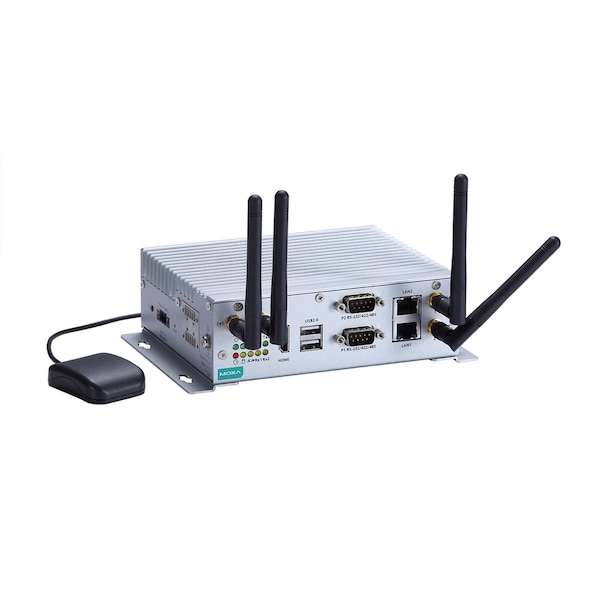 Moxa (Cto Model) Intel AtomE3845, HDmi, 2 Lans, 2 SerialPorts, 4 Dis, V2201-E4-T - V2201-E4-T
