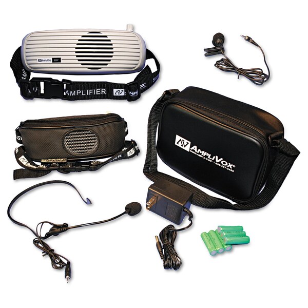 Amplivox Sound Systems BeltBlaster PRO Personal Waistband Amplifier, 5 W, Gray - S207