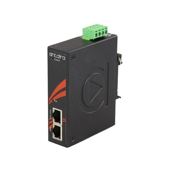 Antaira Industrial Gigabit Passive PoE Injector; EOT: -40 DegC - 75 DegC - INJ-C200G-PASS-T