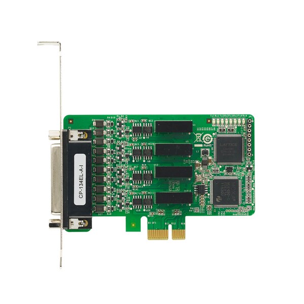 Moxa 4Port Pcie Board, W/ O Cable, Low Profile, Rs-422/485, W/ Surge, W/ - CP-134EL-A-I W/O CABLE