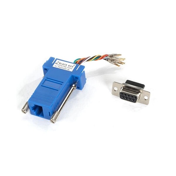 Serverusa DB9 Modular Adapter Kit Female to RJ-45, 8-Wire - Blue - SE1212277