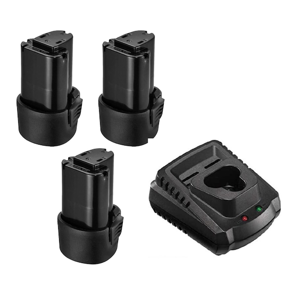 Acdelco G12 Series 12V Li-Ion 3-pk w/Charger - AB1207LA-P3