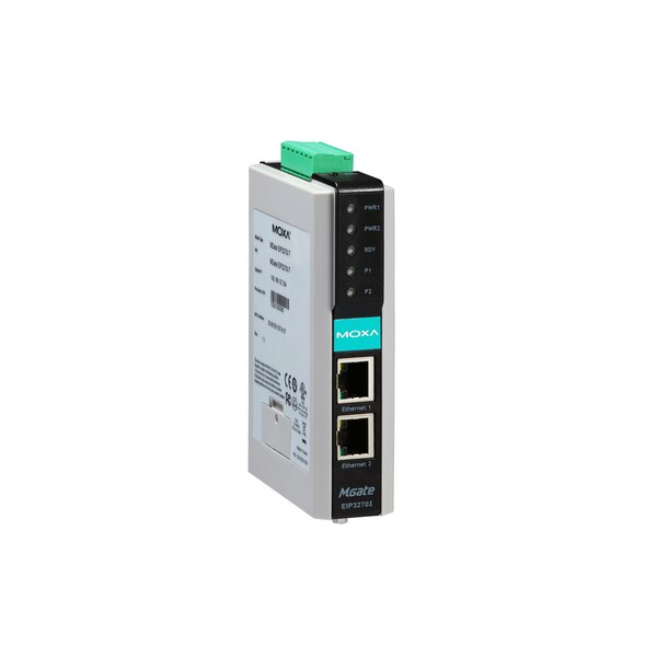 Moxa 2Port Df1 To Ethernet/Ip Gateway W/ 2 Kv Isolation, 0 To 55 Degrees C - MGATE EIP3270I