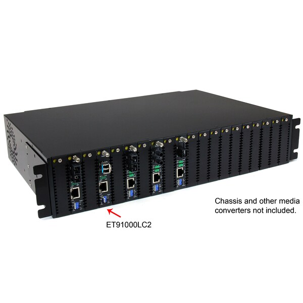 Startech.Com Fiber Media Converter Gigabit 1000Mbps MM Fibre LC 550m - ET91000LC2