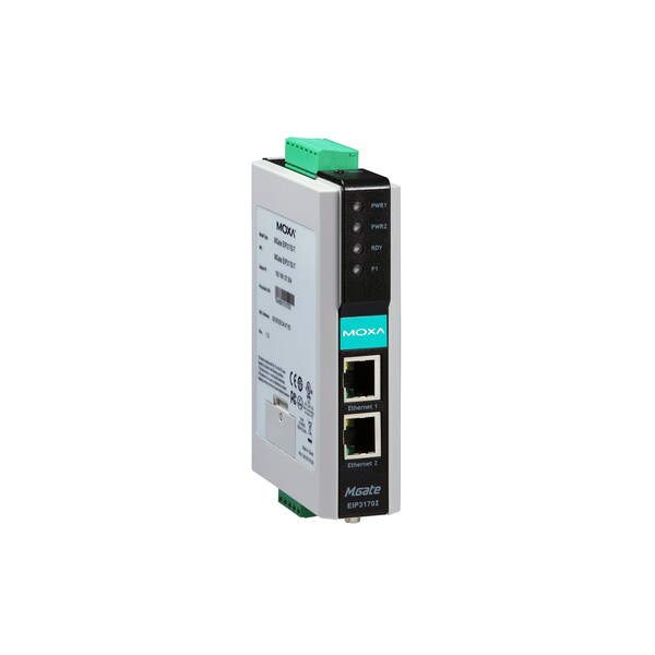 Moxa 1Port Df1 To Ethernet/Ip Gateway W/ 2 Kv Isolation, 0 To 55 Degrees C - MGATE EIP3170I