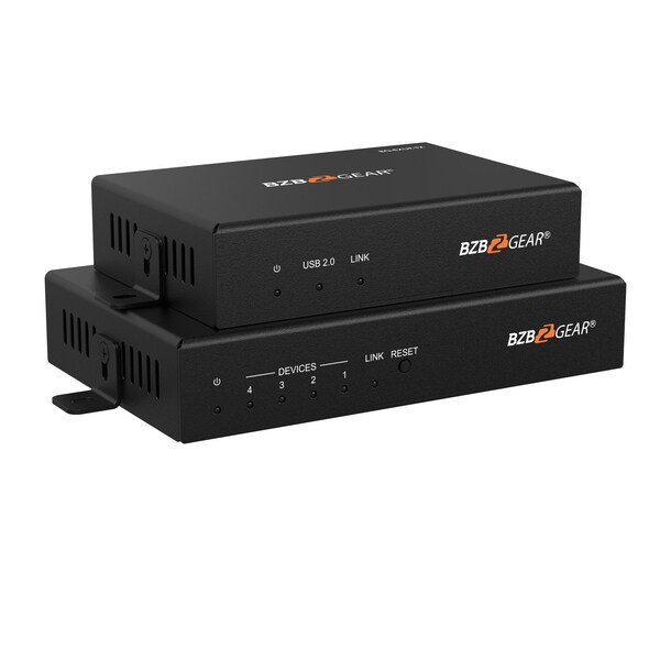 Bzbgear 4-Port USB3.1/2.0/1.1 SuperSpeed Fiber Extender up to 1000ft - BG-EXUF