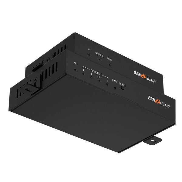 Bzbgear 4-Port USB3.1/2.0/1.1 SuperSpeed Fiber Extender up to 1000ft - BG-EXUF