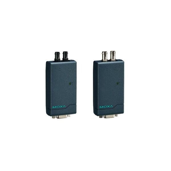 Moxa RS-232 to Fiber Optic Converter. Port Powered, ST Multie-mode. - TCF-90-M-ST