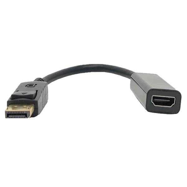 Micro Connectors 9 in. DisplayPort to HDMI Adapter, Black - DP-HDMI-9