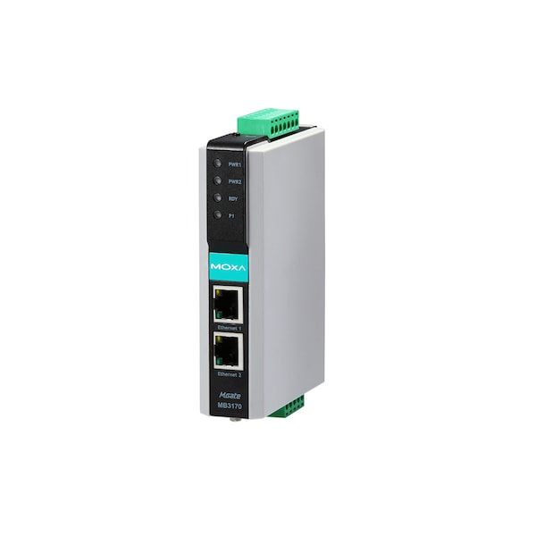 Moxa 1Prt Rs-232/422/485 Advnc Modbus Tcp, Ser. Communication, Mgate Mb3170I - MGATE MB3170I