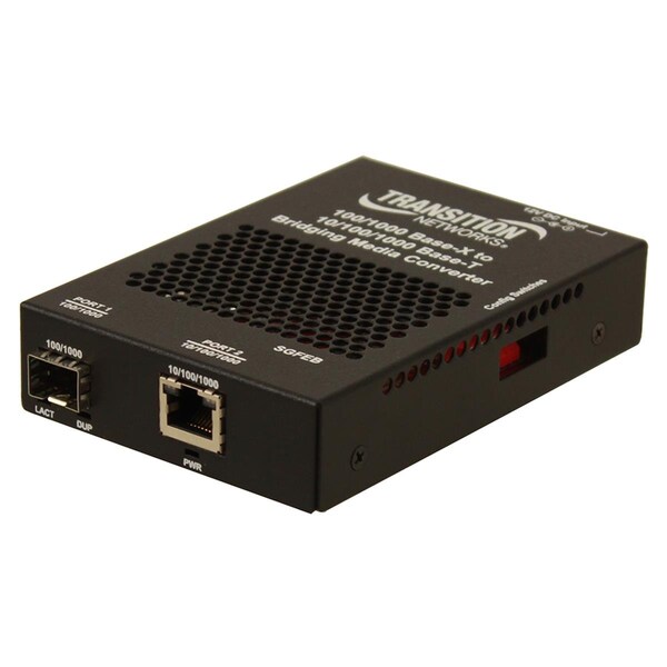 Transition Networks Stand-alone Gigabit Ethernet Media and Rate Converter - SGFEB1019-130-NA