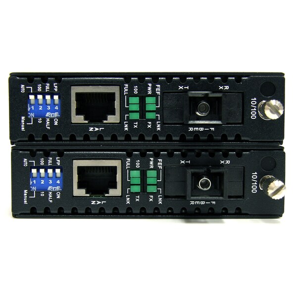 Startech.Com 10/100 Ethernet Single Mode WDM Fiber Media Converter Kit SC - ET90110WDM2