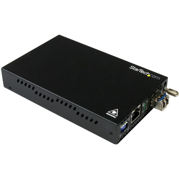 Startech.Com GbE Fiber Media Converter - 10km - Fiber-to-Copper - LC SM - ET91000SM10