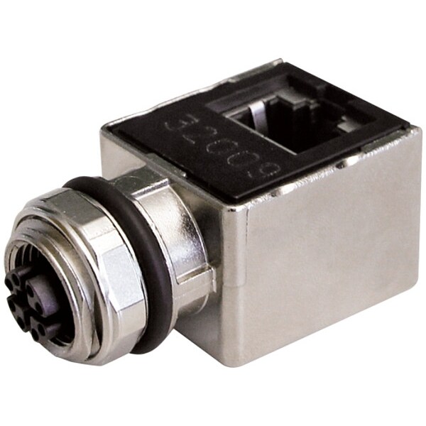 Murrelektronik Adapter, M12, Female, Straight, RJ45 - 7000-51541-0000000
