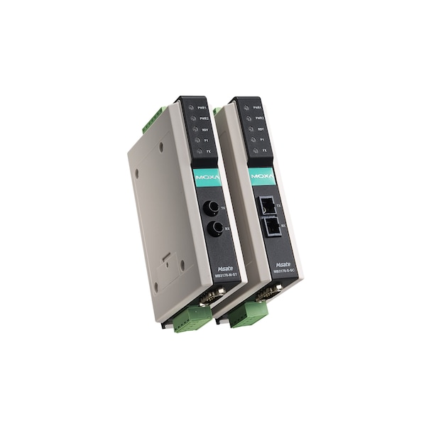 Moxa 1Prt Advnc Modbus Gateway w/1 100Basef Mltimode fbr, Mgate Mb3170-M-St - MGATE MB3170-M-ST