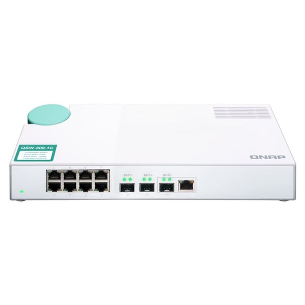 Qnap 8-Port Unmanage 1Gbe Switch, QSW-308-1C-US - QSW-308-1C-US