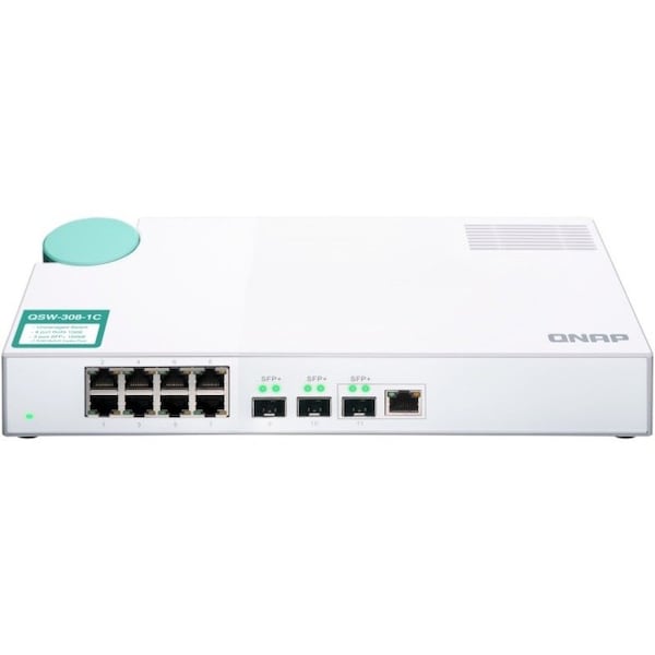 Qnap 8-Port Unmanage 1Gbe Switch, QSW-308-1C-US - QSW-308-1C-US
