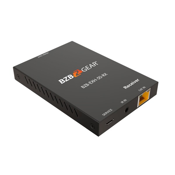 Bzbgear 4K/UHD HDR HDMI Extender Over Single Cat6/7 up to 165ft with IR and HDMI Loop Out - BZB-EXH-50