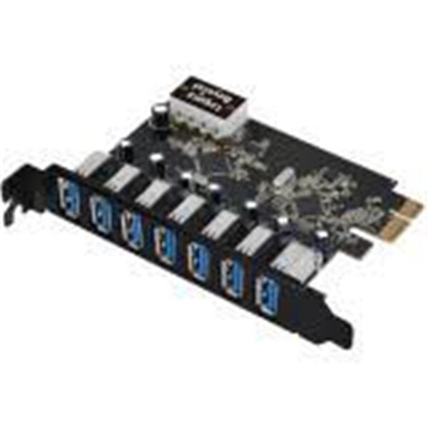 Siig 7 Ports to PCIe Host USB Adapter for Desktop Computer - LB-US0514-S1