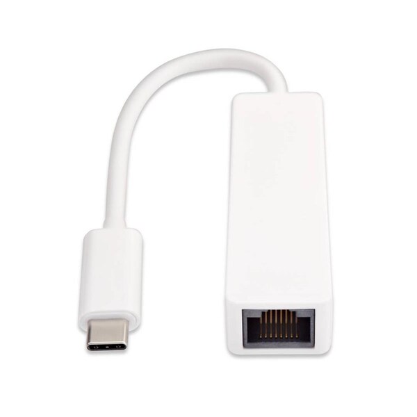 V7 UCRJ45-WHT-1N USBC 3.1 Thunderbolt to RJ-45 Adapter, White - V7UCRJ45-WHT-1N