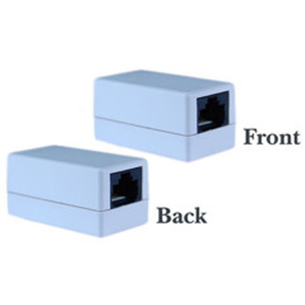 Cable Wholesale CableWholesale 30X6-33400 Cat 5e Crossover Coupler  White  RJ45 Female  Unshielded - 30X6-33400