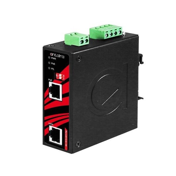 Antaira Industrial Gigabit Enhanced PoE+ Injector - 1-10/100/1000Base-TX - INJ-C201G-BT-100-T