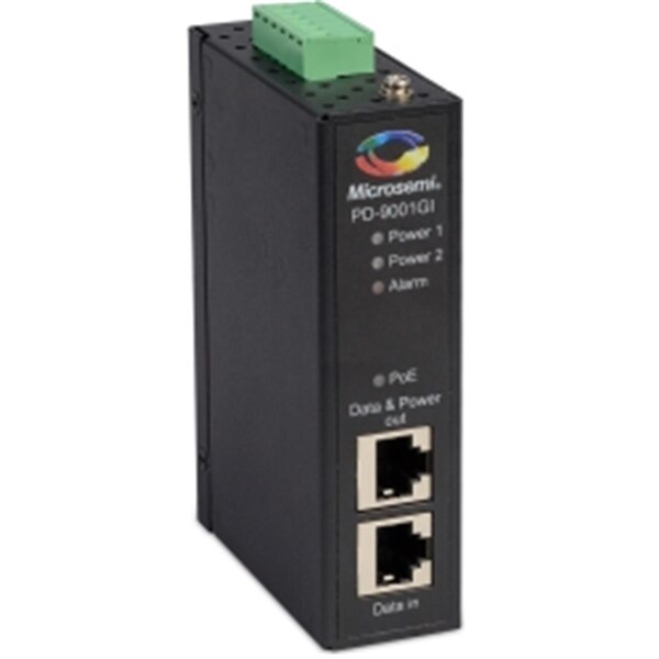 Microsemi Poe PD-9501GI-DC 1 Port 60W Indust POE Midspan IEEE 802.3 at Compliant - PD-9501GI/DC