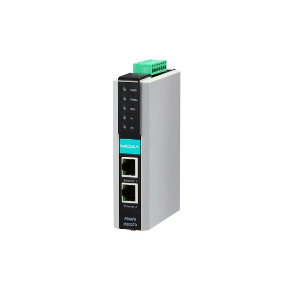 Moxa 2Prt Rs-232/422/485 Advnc Modbus Tcp, Ser. Communication, Mgate Mb3270I - MGATE MB3270I