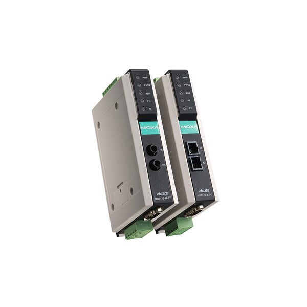 Moxa 1Prt Advnc Modbus Gtway w/1 100Basef Mltimode fbr, Mgate Mb3170-M-St-T - MGATE MB3170-M-ST-T