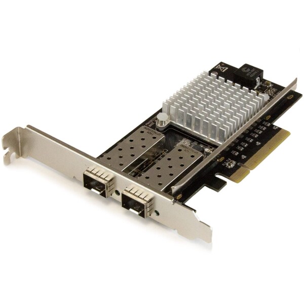 Startech.Com Dual-port 10GbE Fiber NIC w/ Open SFP+ and Intel 82599 Chip - PEX20000SFPI