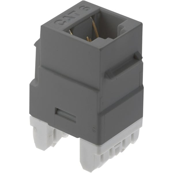 On Q On-Q RJ45 Cat 6 Keystone Insert, Gray (M20) - This high quality insert is for use in all Keystone Wall Plates - WP3460GY