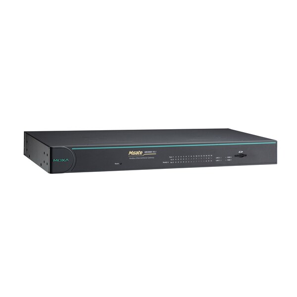 Moxa Modbus Gateway W/ Dual Lans, Dual Ac Power Inputs, M1Mgatemb366016J2Ac - MGATE MB3660-16-J-2AC