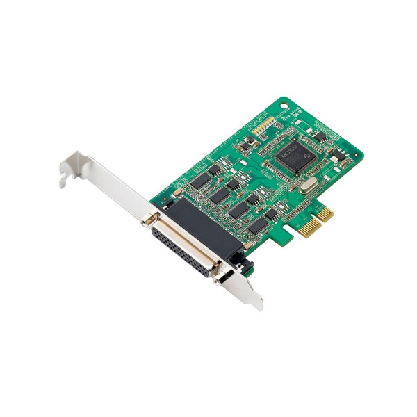 Moxa 4Port Pcie Board, W/O Cable, Rs-232/422/485, Lowprofile - CP-114EL
